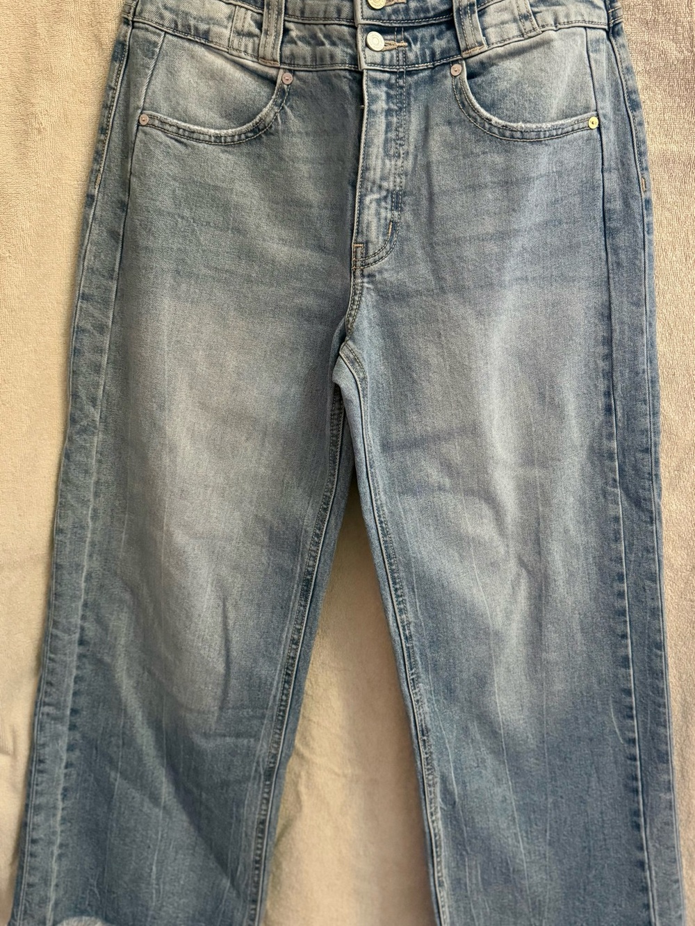 Kancan Classic Light Wash Straight Leg Jeans